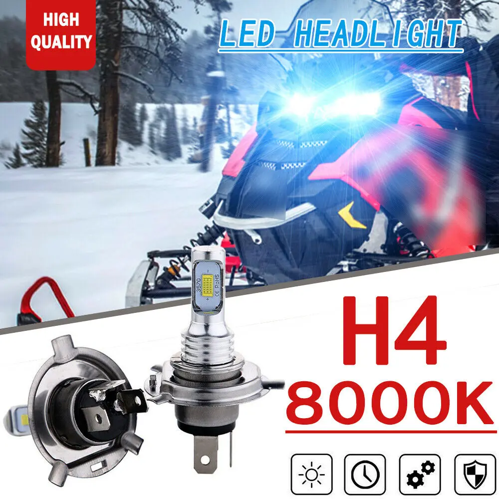 2x 70W LED Headlight Bulbs High Low Beam Ice blue For Arctic Cat 250 300 350 366 400 425 450 Snowmobile 
2x 70W LED Headlight Bulbs High Low Beam Ice blue For Arctic Cat 250 300 350 366 400 425 450 Snowmobile
