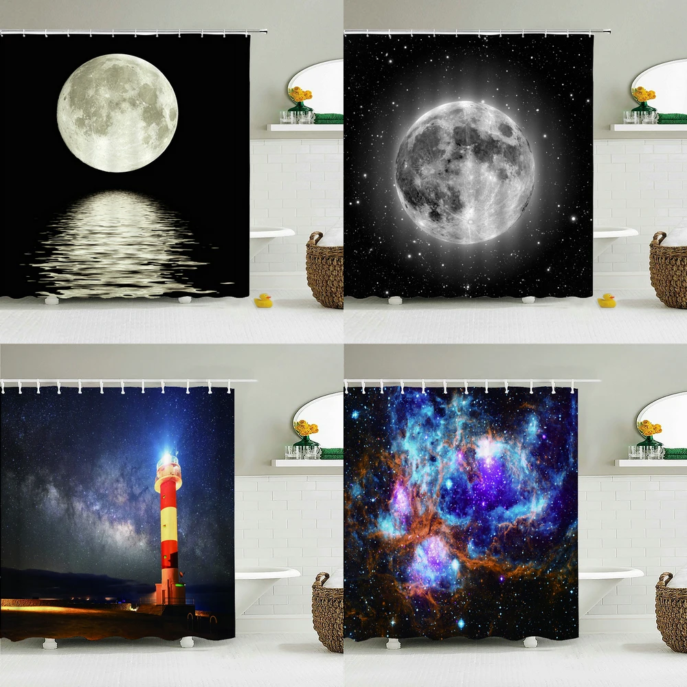 Earth Universe Star Shower Curtain Bathroom Decoration Waterproof Landscape Night Shower Curtain send Hook
Earth Universe Star Shower Curtain Bathroom Decoration Waterproof Landscape Night Shower Curtain send Hook