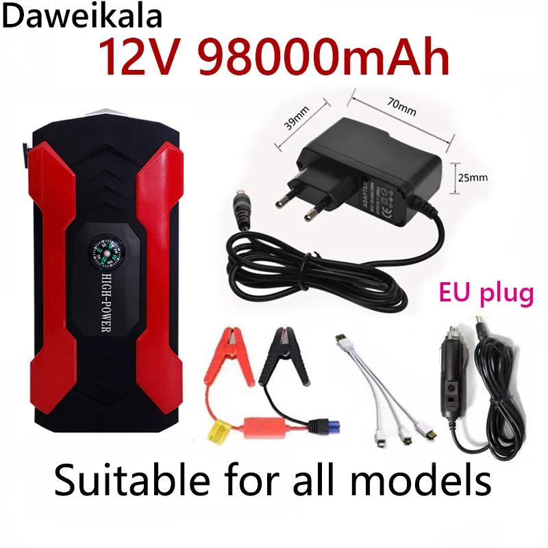Car Jump Starter Starting Device Battery Power Bank 12V98000mAh Jumpstarter Auto Buster Emergency Booster Car Charger Jump Start
Car Jump Starter Starting Device Battery Power Bank 12V98000mAh Jumpstarter Auto Buster Emergency Booster Car Charger Jump Start