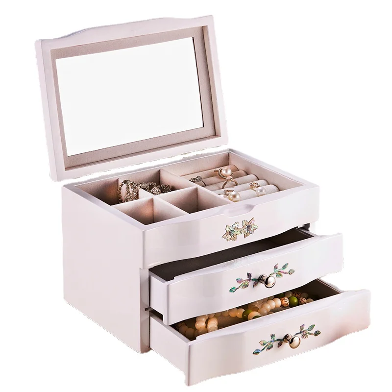 Jewelry Storage Box Simple Shell Jewelry Box Wooden Multi-Layer Hand Jewelry Storage Box Storage Box
Jewelry Storage Box Simple Shell Jewelry Box Wooden Multi-Layer Hand Jewelry Storage Box Storage Box