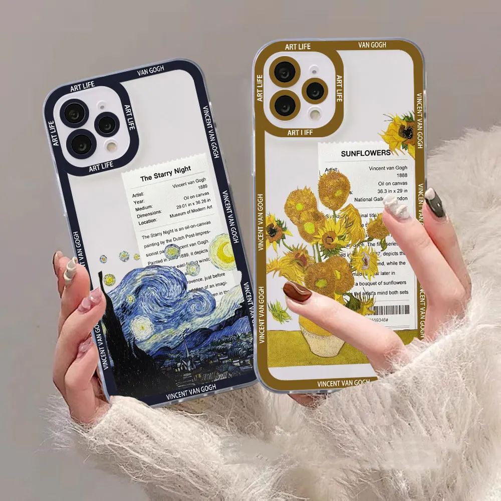 Van Gogh Sunflowers The Starry Night Art Case For iPhone 15 Pro Max Cqoue 12 13 Mini 11 14 Pro XS Max Cases 8 7 Plus XR SE Cover
Van Gogh Sunflowers The Starry Night Art Case For iPhone 15 Pro Max Cqoue 12 13 Mini 11 14 Pro XS Max Cases 8 7 Plus XR SE Cover