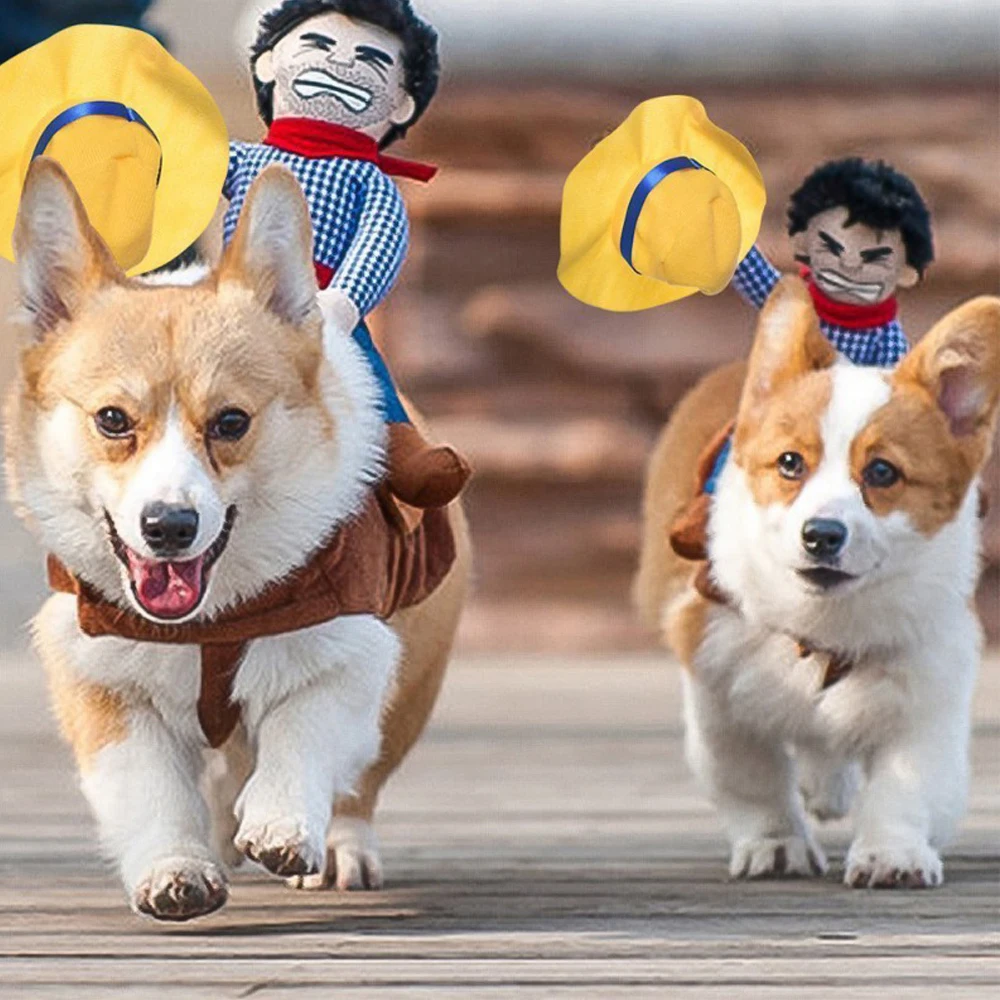 

Novelty Halloween Dog Costumes Pet Clothes Cowboy Dressing up Jacket Coats for Dogs Funny French Bulldog Chihuahua Pug Clothing