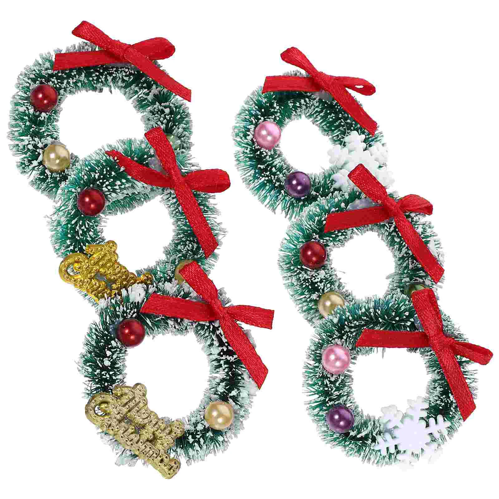 6 Pcs Christmas Tree Decorations Miniature Garland Small Wreath House Simulated Elder
6 Pcs Christmas Tree Decorations Miniature Garland Small Wreath House Simulated Elder