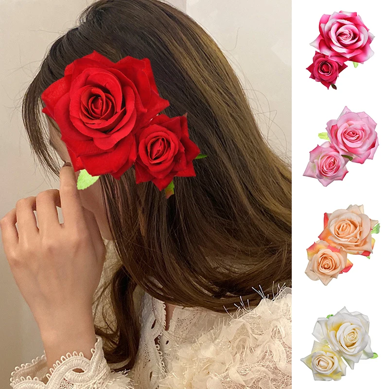 Bridal Headdress Hair Clip Rose Flower Hair Accessories Hair Clip Bridesmaid Barrettes Chic Fashion Seaside Party Headwear
Bridal Headdress Hair Clip Rose Flower Hair Accessories Hair Clip Bridesmaid Barrettes Chic Fashion Seaside Party Headwear