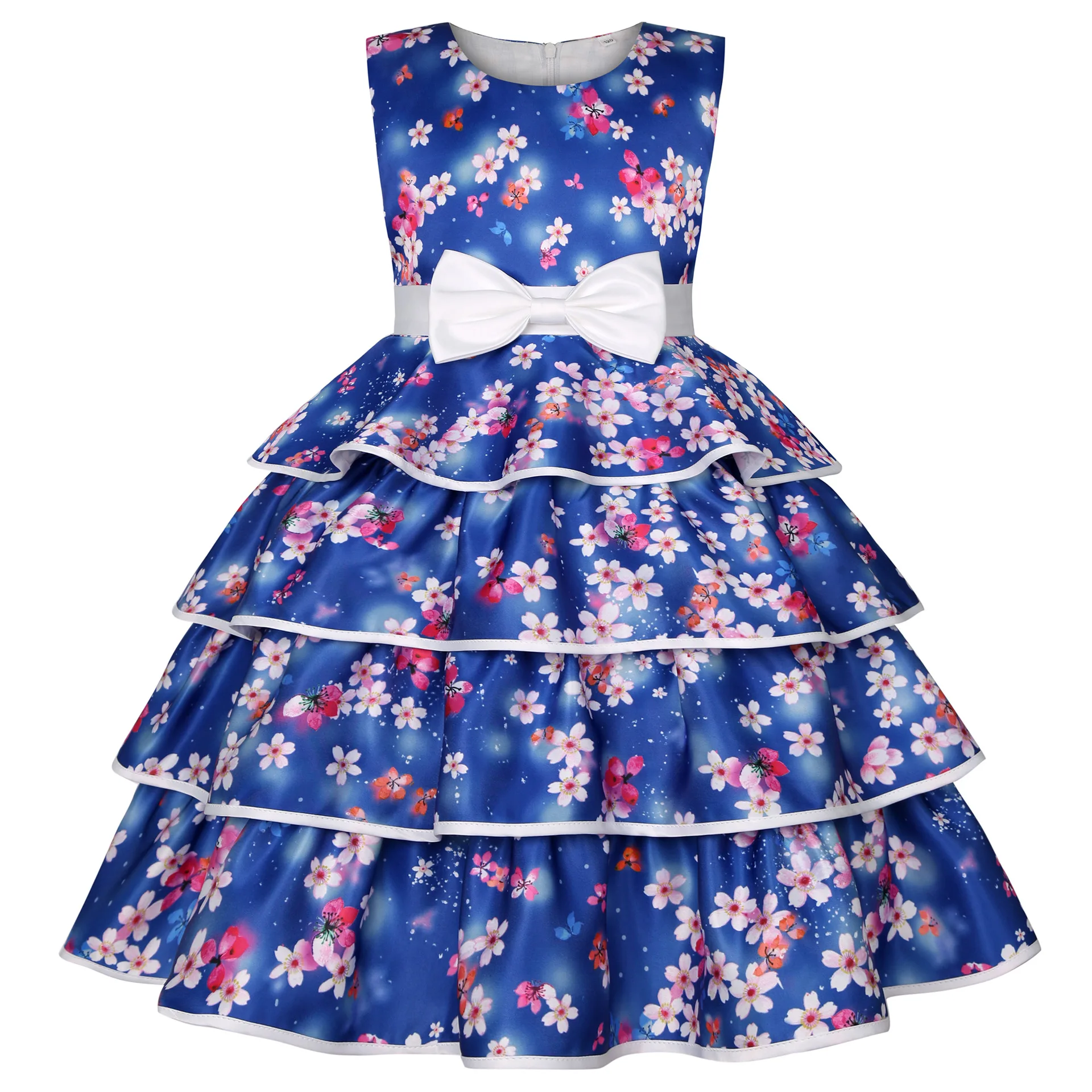 New Girls Flowers Print Puffy Dresses Children Sweet Princess Dress Bow Designer Party Evening Gown Clothes Dress 2-10 Years
New Girls Flowers Print Puffy Dresses Children Sweet Princess Dress Bow Designer Party Evening Gown Clothes Dress 2-10 Years