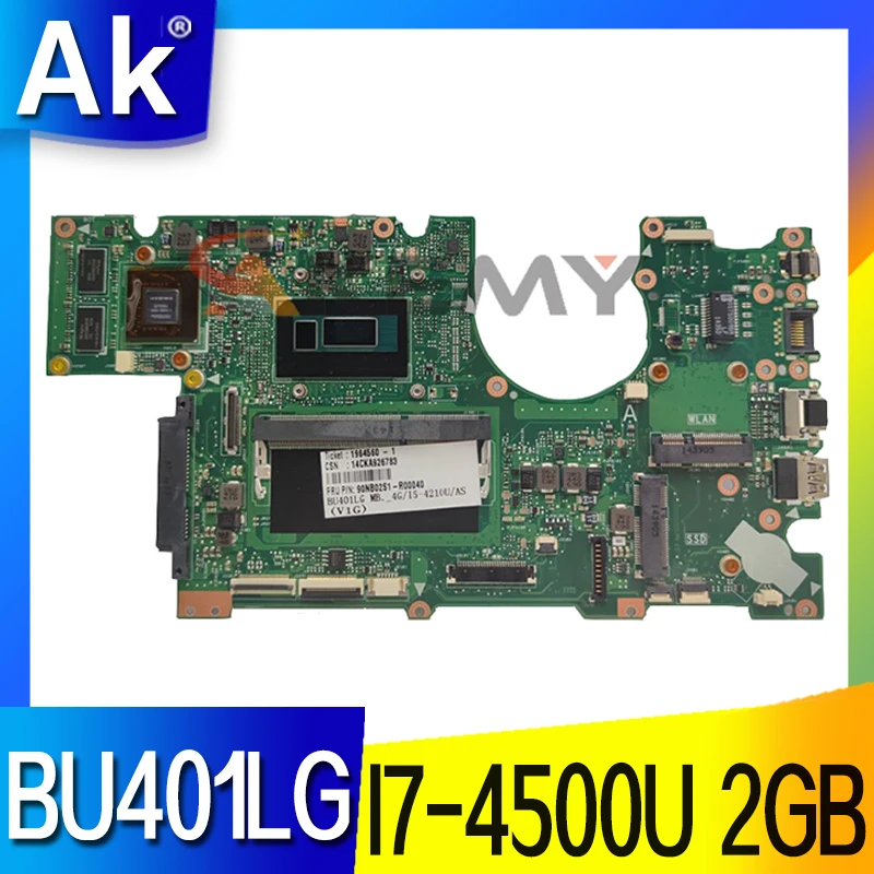 Материнская плата для ноутбука BU401LA Материнская плата ASUS ASUSPRO Advanced BU401L BU401LG BU401LAV с процессором I7-4500U, 2GB-RAM 100% тест
Материнская плата для ноутбука BU401LA Материнская плата ASUS ASUSPRO Advanced BU401L BU401LG BU401LAV с процессором I7-4500U, 2GB-RAM 100% тест