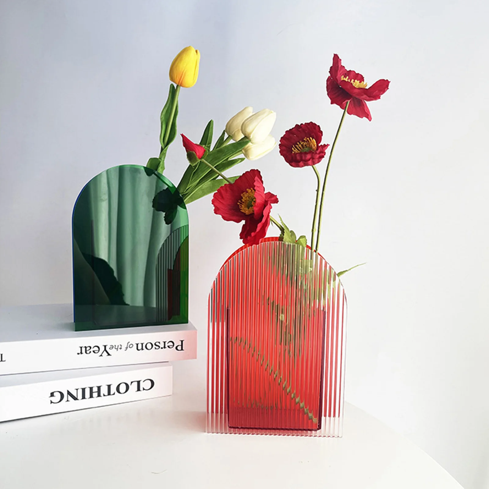 Nordic Rainbow Colorful Acrylic Vase Art Geometric Sunlight Sunrise Daybreak Vases for Home Decorations Desktop Decor
Nordic Rainbow Colorful Acrylic Vase Art Geometric Sunlight Sunrise Daybreak Vases for Home Decorations Desktop Decor