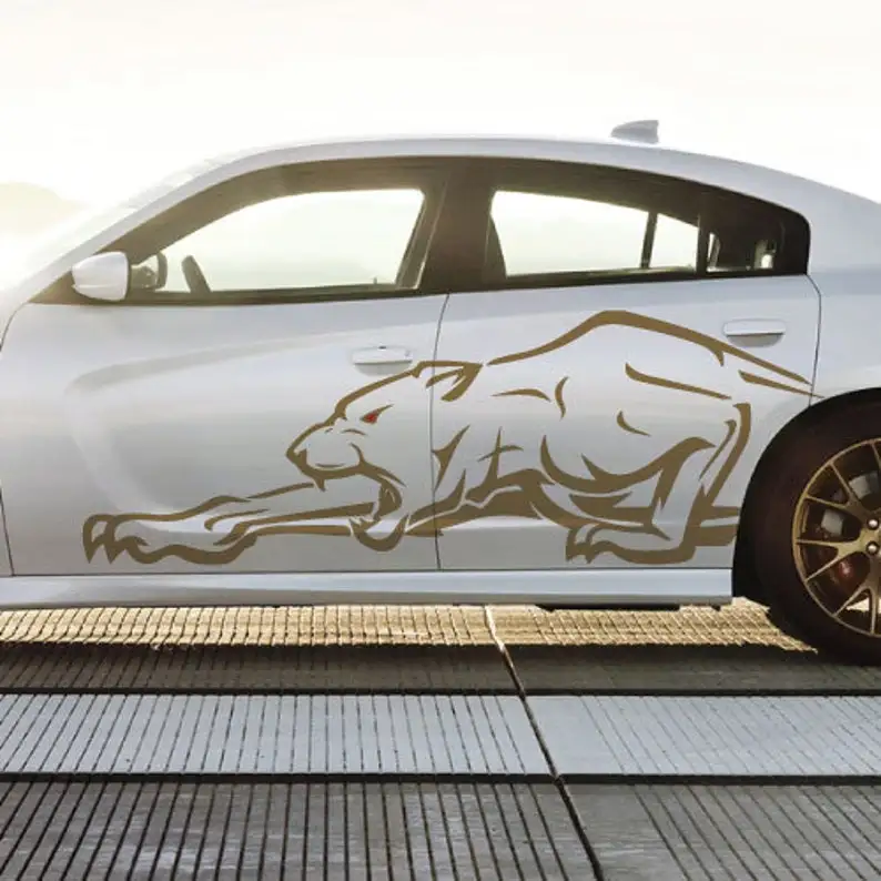 Big Hunting Cat Fits Dodge Charger Tattoo Grunge Design Tribal Door Side Pickup Vehicle Truck Car Vinyl Graphic Decal Sticker Tr
Big Hunting Cat Fits Dodge Charger Tattoo Grunge Design Tribal Door Side Pickup Vehicle Truck Car Vinyl Graphic Decal Sticker Tr