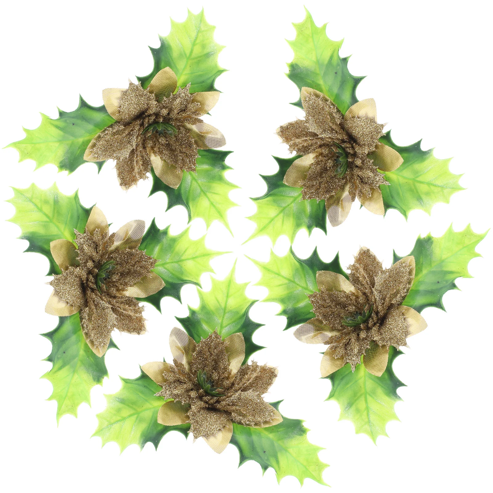 5 Pcs Christmas Decorations Artificial Flower Flowers Faux Poinsettia Silk Cloth Glitter
5 Pcs Christmas Decorations Artificial Flower Flowers Faux Poinsettia Silk Cloth Glitter