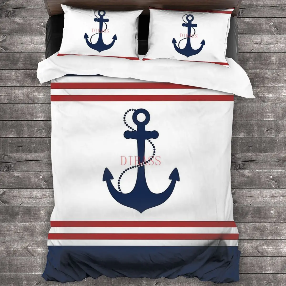 Nautical Anchor Soft Microfiber Comforter Set with 2 Pillowcase, Quilt Cover With Zipper Closure King Size Comforter Cover
Nautical Anchor Soft Microfiber Comforter Set with 2 Pillowcase, Quilt Cover With Zipper Closure King Size Comforter Cover