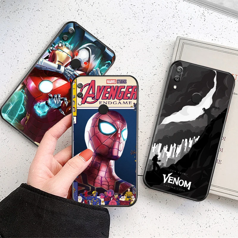 Spiderman Venom Iron Man Phone Case For Huawei Y7 2019 Y7P 2020 Y7S Liquid Silicon TPU Cases Shockproof Black Coque Cover Shell
Spiderman Venom Iron Man Phone Case For Huawei Y7 2019 Y7P 2020 Y7S Liquid Silicon TPU Cases Shockproof Black Coque Cover Shell