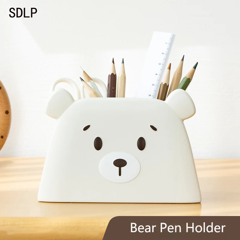 Cute Bear Student Thickened Pen Holder Pencil Storage Box Large Capacity Creative Desktop Stationery Rubber Organizer School
Cute Bear Student Thickened Pen Holder Pencil Storage Box Large Capacity Creative Desktop Stationery Rubber Organizer School