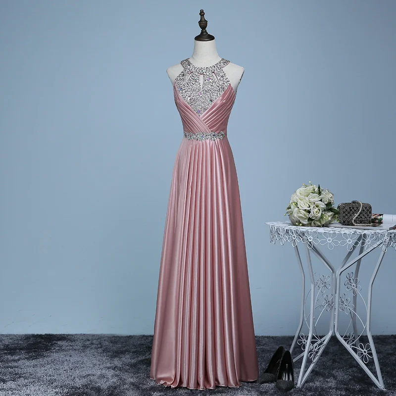 Bridal necked toast dress new elegant dress dinner party host evening dress long evening dress
Bridal necked toast dress new elegant dress dinner party host evening dress long evening dress