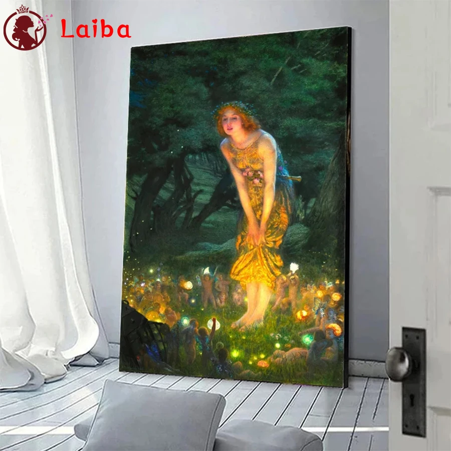 Diamond Embroidery Famous Art Midsummer Nightlife Full Square round Diamond Mosaic Art Painting Cross Stitch Wall Decor
Diamond Embroidery Famous Art Midsummer Nightlife Full Square round Diamond Mosaic Art Painting Cross Stitch Wall Decor