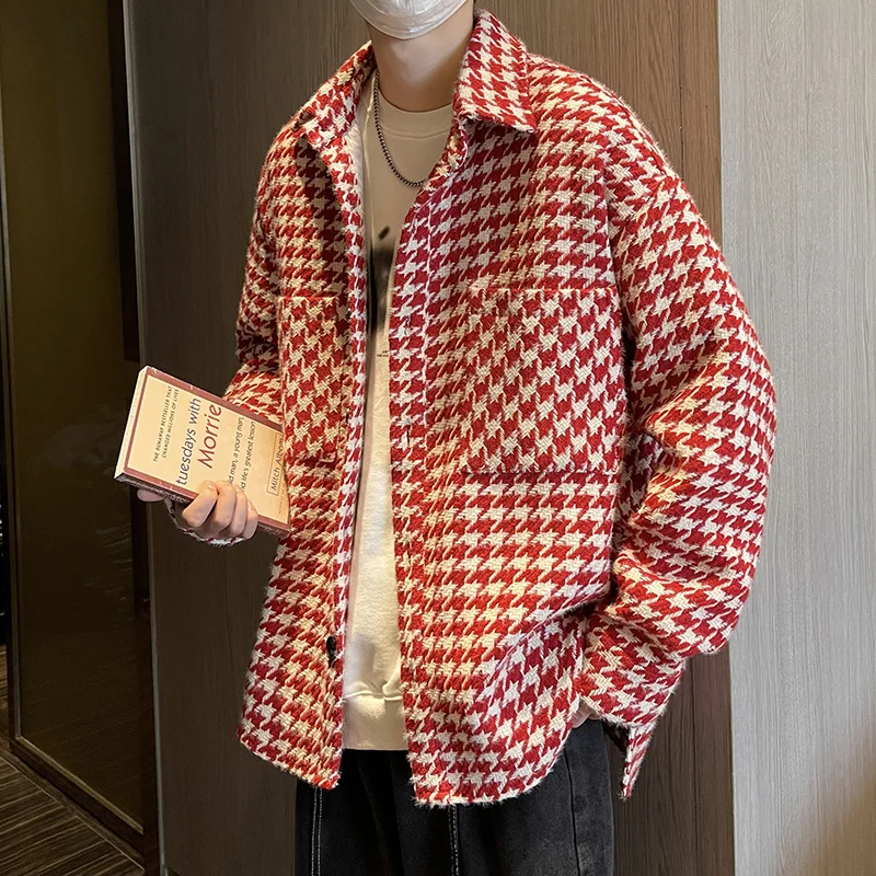 Spring Autumn Premium Heavy Shirts Men Solid Loose Long Sleeve Women's Jacket Hip Hop Thick Korean Casual Woolen Coat 2023 New
Spring Autumn Premium Heavy Shirts Men Solid Loose Long Sleeve Women's Jacket Hip Hop Thick Korean Casual Woolen Coat 2023 New