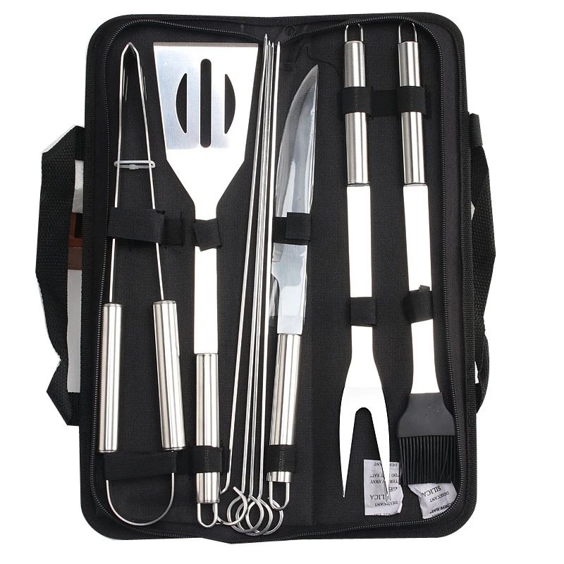 Portable Outdoor Barbecue Cooking Tool Easily Cleaned Stainless Steel Bbq Tool Sets 
Portable Outdoor Barbecue Cooking Tool Easily Cleaned Stainless Steel Bbq Tool Sets