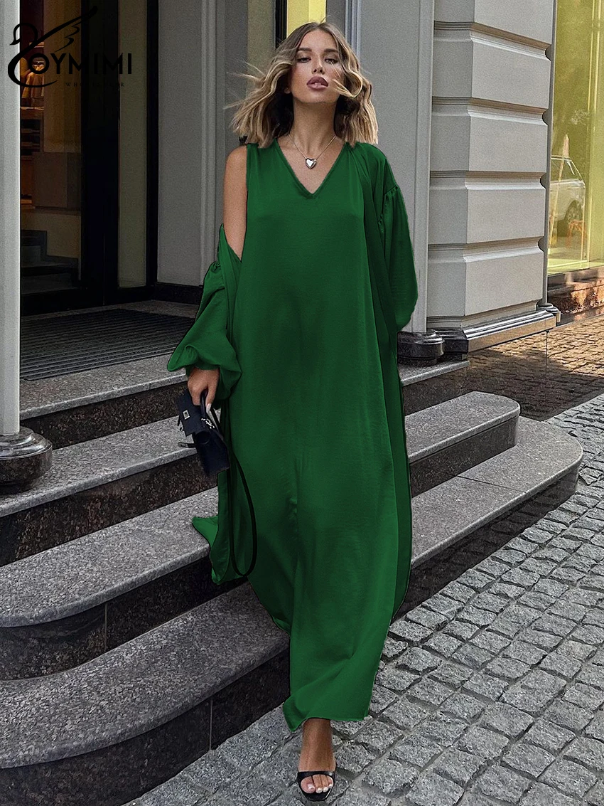 Oymimi Fashion Loose Green Dress Sets For Women 2 Pieces Elegant Long Sleeve Robe With Sleeveless Ankle Length Dress Set Female
Oymimi Fashion Loose Green Dress Sets For Women 2 Pieces Elegant Long Sleeve Robe With Sleeveless Ankle Length Dress Set Female