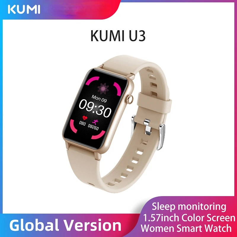 KUMI U3 1.57” Men Smart Watch Sport Fitness Heart Rate Blood Oxygen Monitor IP68 Waterproof Women Smartwatch for IOS Android
KUMI U3 1.57” Men Smart Watch Sport Fitness Heart Rate Blood Oxygen Monitor IP68 Waterproof Women Smartwatch for IOS Android