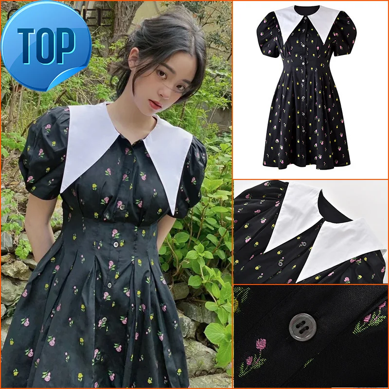Floral Printed Dresses for Vintage Women 2023 Elegant Puff Sleeve A-line Mini Dress Korean Fashion Summer Clothes
Floral Printed Dresses for Vintage Women 2023 Elegant Puff Sleeve A-line Mini Dress Korean Fashion Summer Clothes