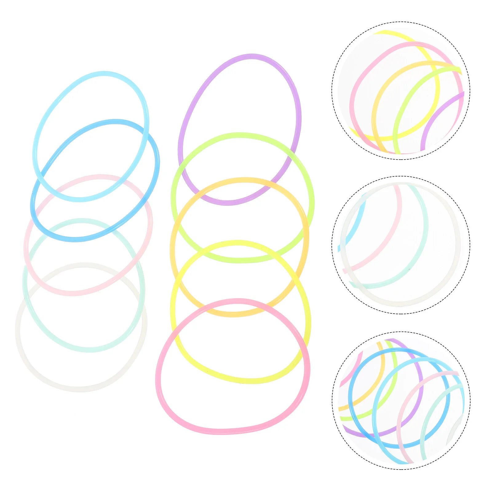 Gift Multi-use Hair Rubber Bands Decorative Wrist Bands Noctilucent Rubber Hair Tie Fine Bangles Kids
Gift Multi-use Hair Rubber Bands Decorative Wrist Bands Noctilucent Rubber Hair Tie Fine Bangles Kids