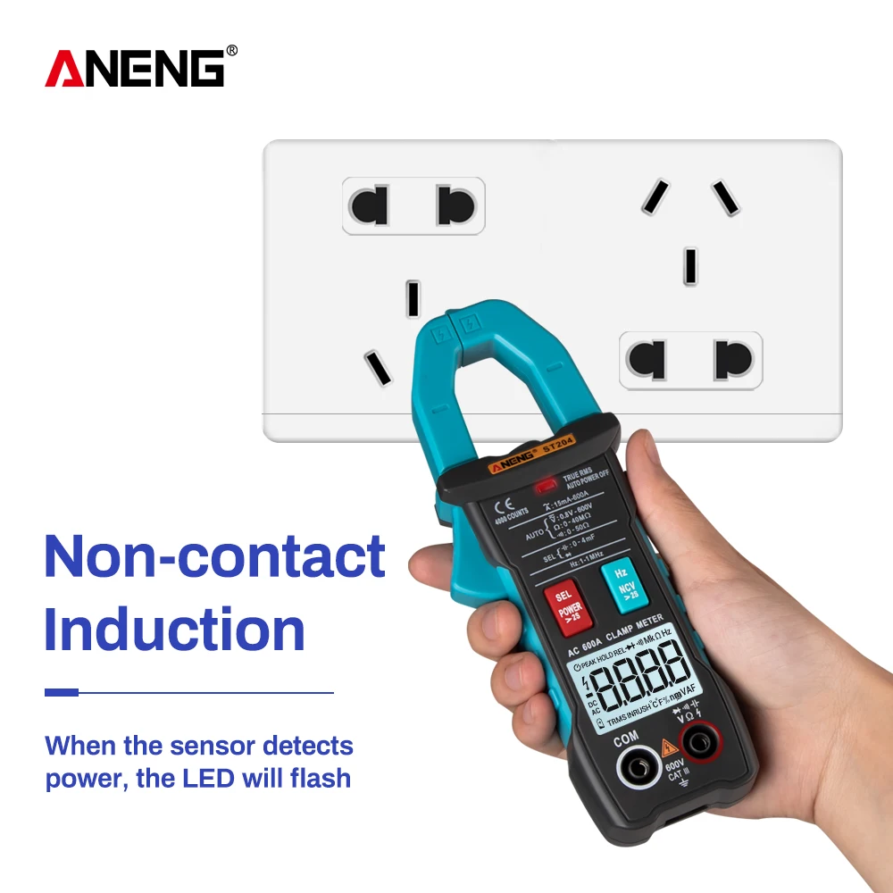 ANENG ST204 Clamp Meter 4000 Counts AUTO digital DC/AC Current Voltage Clamp Analog Multimeter True Rms pinza amperimetrica
ANENG ST204 Clamp Meter 4000 Counts AUTO digital DC/AC Current Voltage Clamp Analog Multimeter True Rms pinza amperimetrica