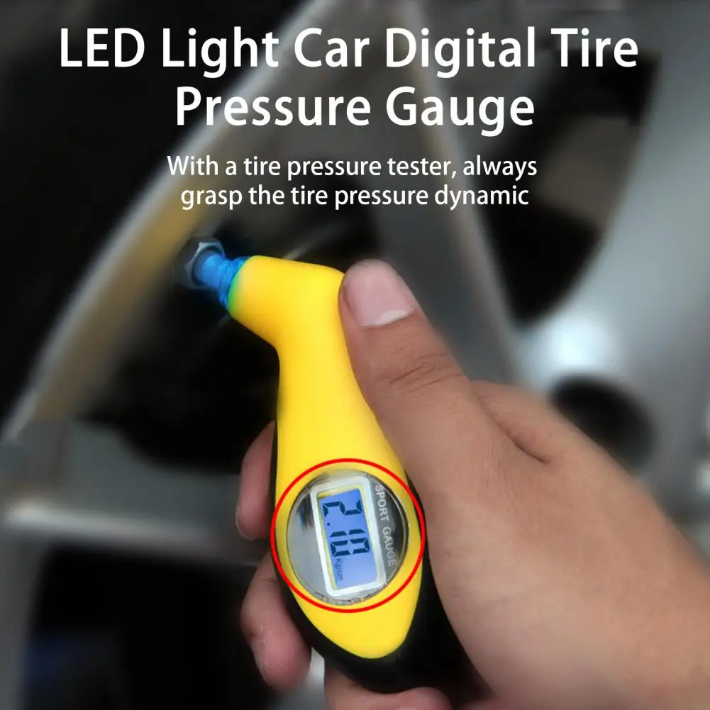Tire Pressure Gauge 150 PSI Backlit LCD Display Battery Operated Car Truck Bicycle Digital Tire Pressure Gauge Car Accessories
Tire Pressure Gauge 150 PSI Backlit LCD Display Battery Operated Car Truck Bicycle Digital Tire Pressure Gauge Car Accessories