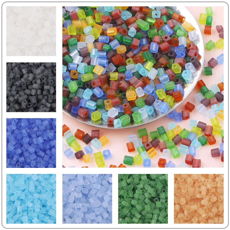 300Pcs 4mm Colorful Glass Square Seed Beads Transparent Matte Charm Czech Glass DIY Bracelet Necklace Beads for Jewelry Making 
300Pcs 4mm Colorful Glass Square Seed Beads Transparent Matte Charm Czech Glass DIY Bracelet Necklace Beads for Jewelry Making