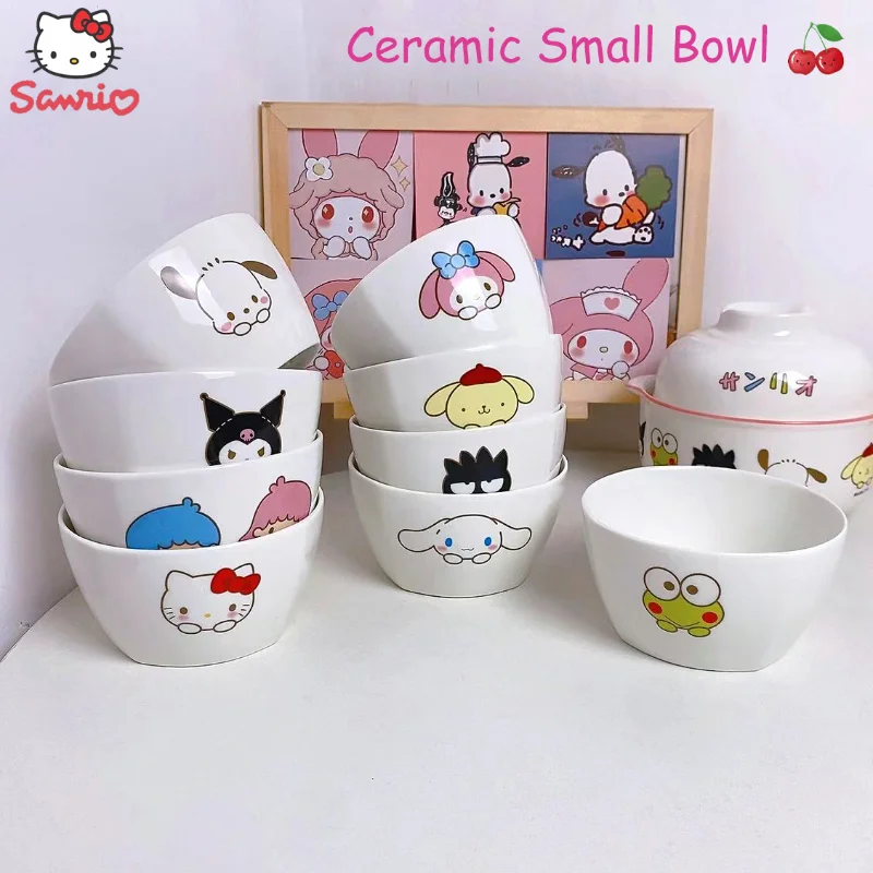 Kawaii Sanrio Hello Kitty Cinnamoroll Children 4.5-Inch Rice Bowl Anime Kuromi High Temperature Resistant Ceramic Bowl Tableware
Kawaii Sanrio Hello Kitty Cinnamoroll Children 4.5-Inch Rice Bowl Anime Kuromi High Temperature Resistant Ceramic Bowl Tableware