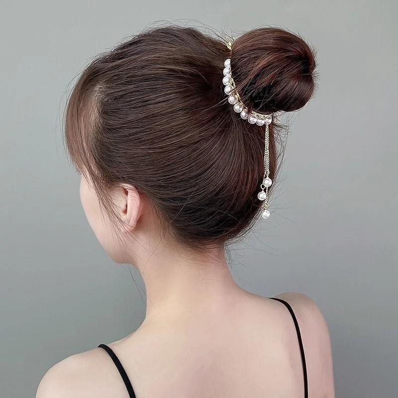 Women Elegant Luxury Pearl Tassel Ponytail Hair Claws Hair Clips Barrettes Hairpin Headband Fashion Hair Accessories
Women Elegant Luxury Pearl Tassel Ponytail Hair Claws Hair Clips Barrettes Hairpin Headband Fashion Hair Accessories