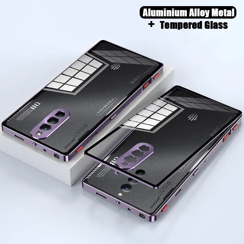 Shockproof Phone Case for ZTE Nubia Red Magic 8 Pro Aluminium Alloy Metal Frame Bumper + Tempered Glass Back Cover Ultra-Thin
Shockproof Phone Case for ZTE Nubia Red Magic 8 Pro Aluminium Alloy Metal Frame Bumper + Tempered Glass Back Cover Ultra-Thin