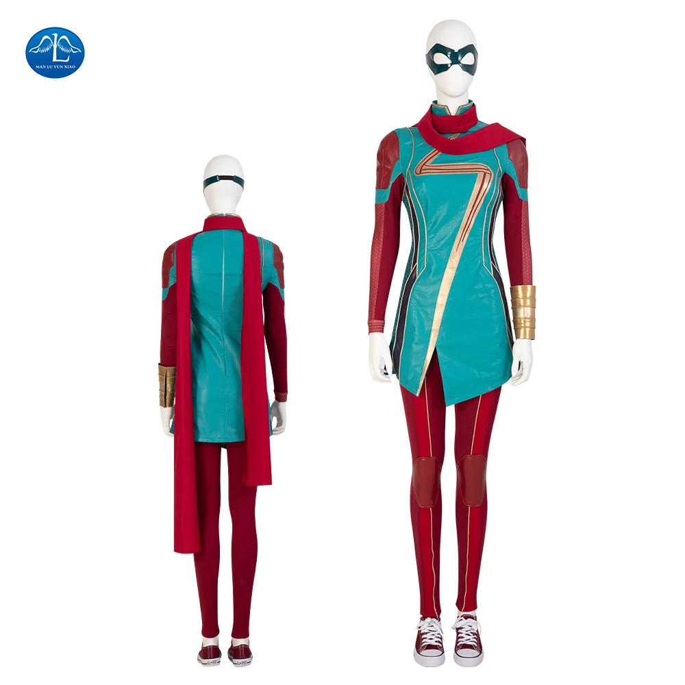 ManluYunXiao Ms Mar Vell Cosplay Costume Kamala Khan Battle Suit Green Halloween Outfit Women Custom Made 
ManluYunXiao Ms Mar Vell Cosplay Costume Kamala Khan Battle Suit Green Halloween Outfit Women Custom Made