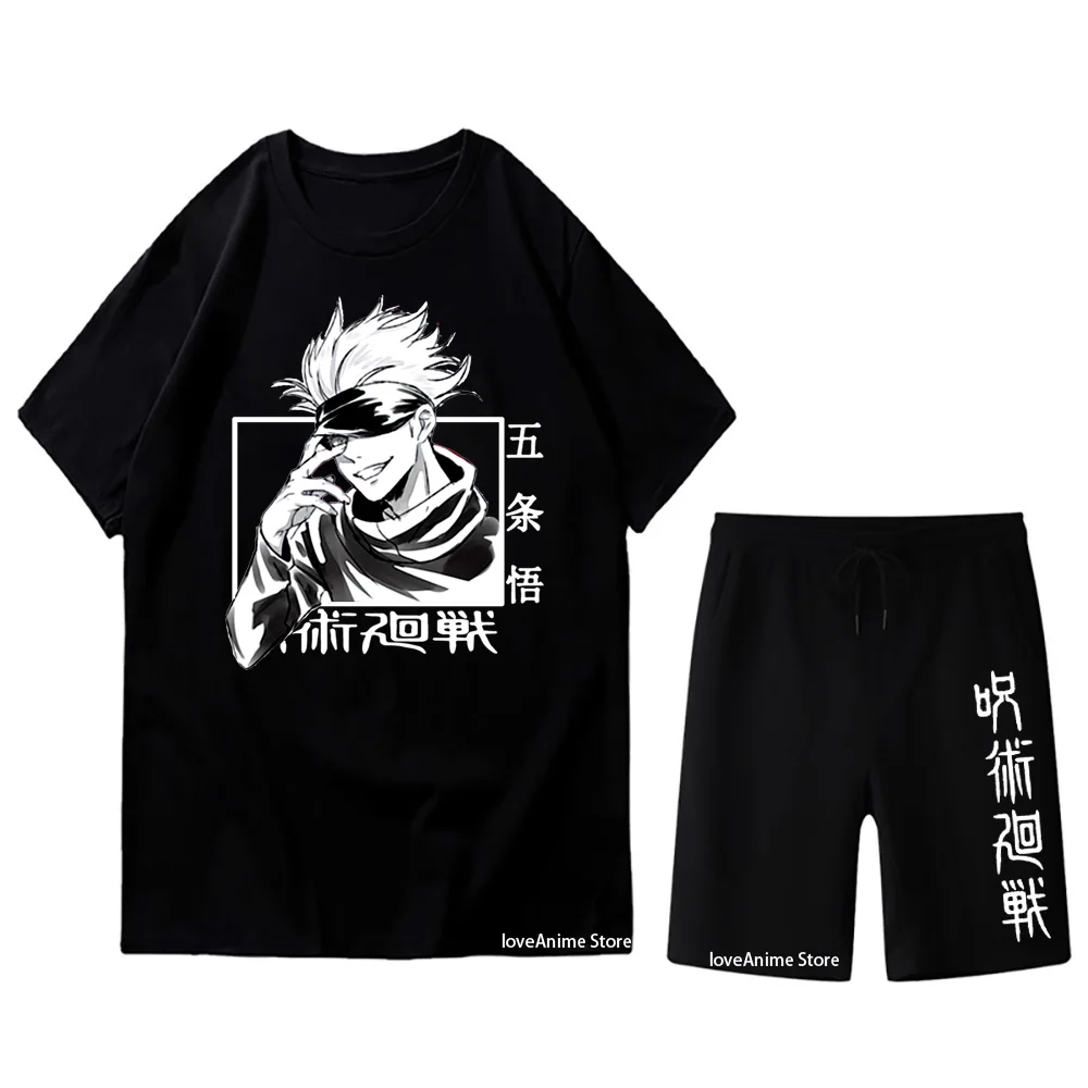 Anime T-Shirt Set Men Sets Summer Jujutsu Kaisen Tracksui Oversized T-shirt Sets Casual Shorts Sweatpants Tracksuit Men's
Anime T-Shirt Set Men Sets Summer Jujutsu Kaisen Tracksui Oversized T-shirt Sets Casual Shorts Sweatpants Tracksuit Men's