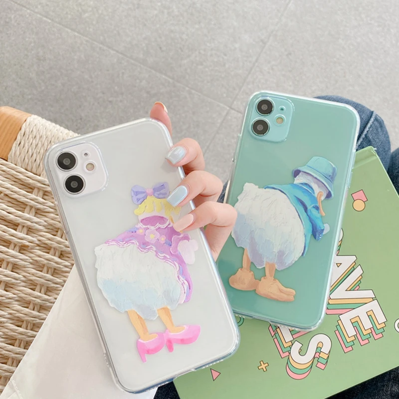 Disney Donald Duck Daisy Phone Case For IPhone Trend Anti-fall Protective Cover Transparent Cute Kawaii Y2k Girl Woman
Disney Donald Duck Daisy Phone Case For IPhone Trend Anti-fall Protective Cover Transparent Cute Kawaii Y2k Girl Woman