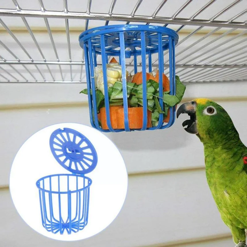 Bird Parrot Feeder Cage Fruit Vegetable Holder Cage Basket Parrot Pet Container Hanging Cage Accessories Toys Supplies Feed 1pc 
Bird Parrot Feeder Cage Fruit Vegetable Holder Cage Basket Parrot Pet Container Hanging Cage Accessories Toys Supplies Feed 1pc