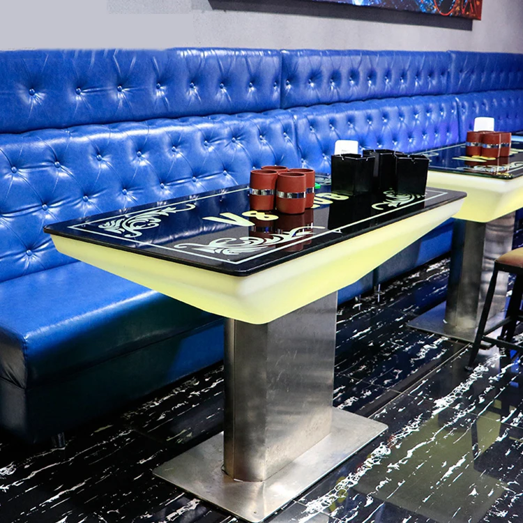Modern KTV luminous table outdoor coffee shop balcony rectangular luminous table box booth 7 colourful LED lights bar table
Modern KTV luminous table outdoor coffee shop balcony rectangular luminous table box booth 7 colourful LED lights bar table
