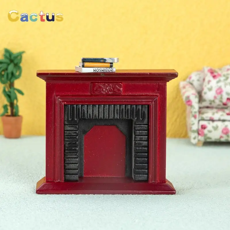 1:12 Dollhouse Miniature Red Fireplace Cabinet Background Wall European Furniture Model Decor Toy
1:12 Dollhouse Miniature Red Fireplace Cabinet Background Wall European Furniture Model Decor Toy