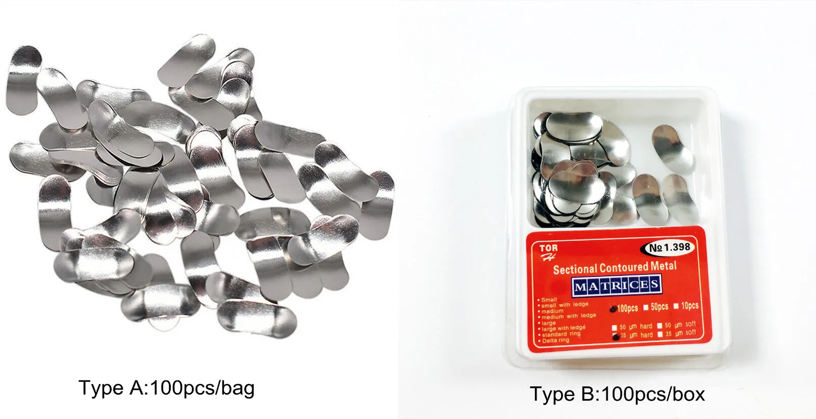 500pcs Dental Sectional Contoured Matrices Matrix Bands S/m/l Dental Lab Dentistry
500pcs Dental Sectional Contoured Matrices Matrix Bands S/m/l Dental Lab Dentistry