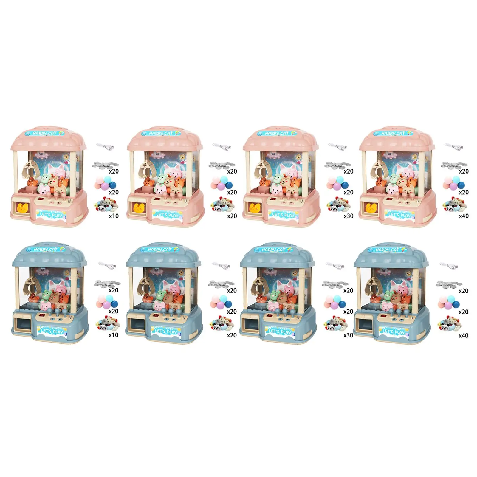 Mini Vending Machine, Claw Machine Candy Dispenser Toys with 20 Capsule, Electronic Small Toys for Kids Adults Birthday Gifts
Mini Vending Machine, Claw Machine Candy Dispenser Toys with 20 Capsule, Electronic Small Toys for Kids Adults Birthday Gifts