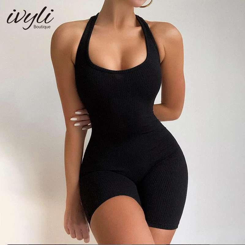 Women's Basic Bodysuit Women's Casual Black Color Fitness Jumpsuit Summer 2022 Y2K Sportswear Street Sleeveless Jumpsuit
Women's Basic Bodysuit Women's Casual Black Color Fitness Jumpsuit Summer 2022 Y2K Sportswear Street Sleeveless Jumpsuit