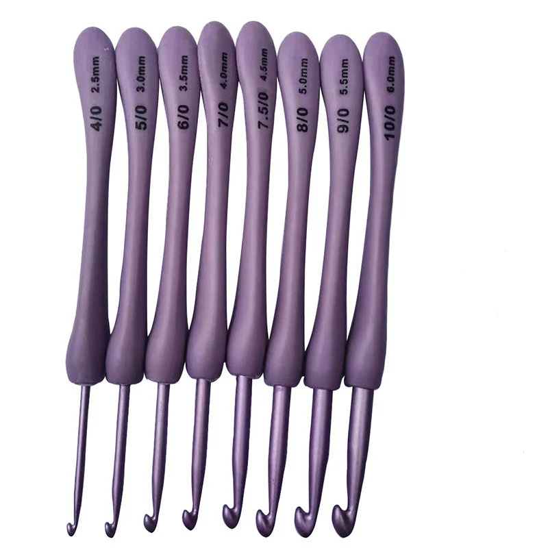 8Pcs Purple Crochet Hooks Set Plastic Handle Knitting Needles for Hats Sweaters Socks Scarves Weaving ABS Plastic Aluminum
8Pcs Purple Crochet Hooks Set Plastic Handle Knitting Needles for Hats Sweaters Socks Scarves Weaving ABS Plastic Aluminum