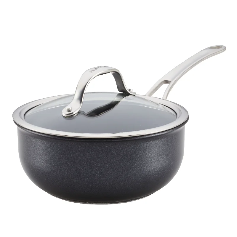 Anolon X Hybrid Nonstick Induction Saucier Pan With Lid, 2.5-Quart, Super Dark Gray
Anolon X Hybrid Nonstick Induction Saucier Pan With Lid, 2.5-Quart, Super Dark Gray