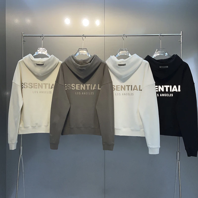 Fashion Classic Men's ESSENTIALS Hoodie Sweatshirt Reflective Print Letters High Street Hip Hop Unisex Cotton Loose Pullover
Fashion Classic Men's ESSENTIALS Hoodie Sweatshirt Reflective Print Letters High Street Hip Hop Unisex Cotton Loose Pullover