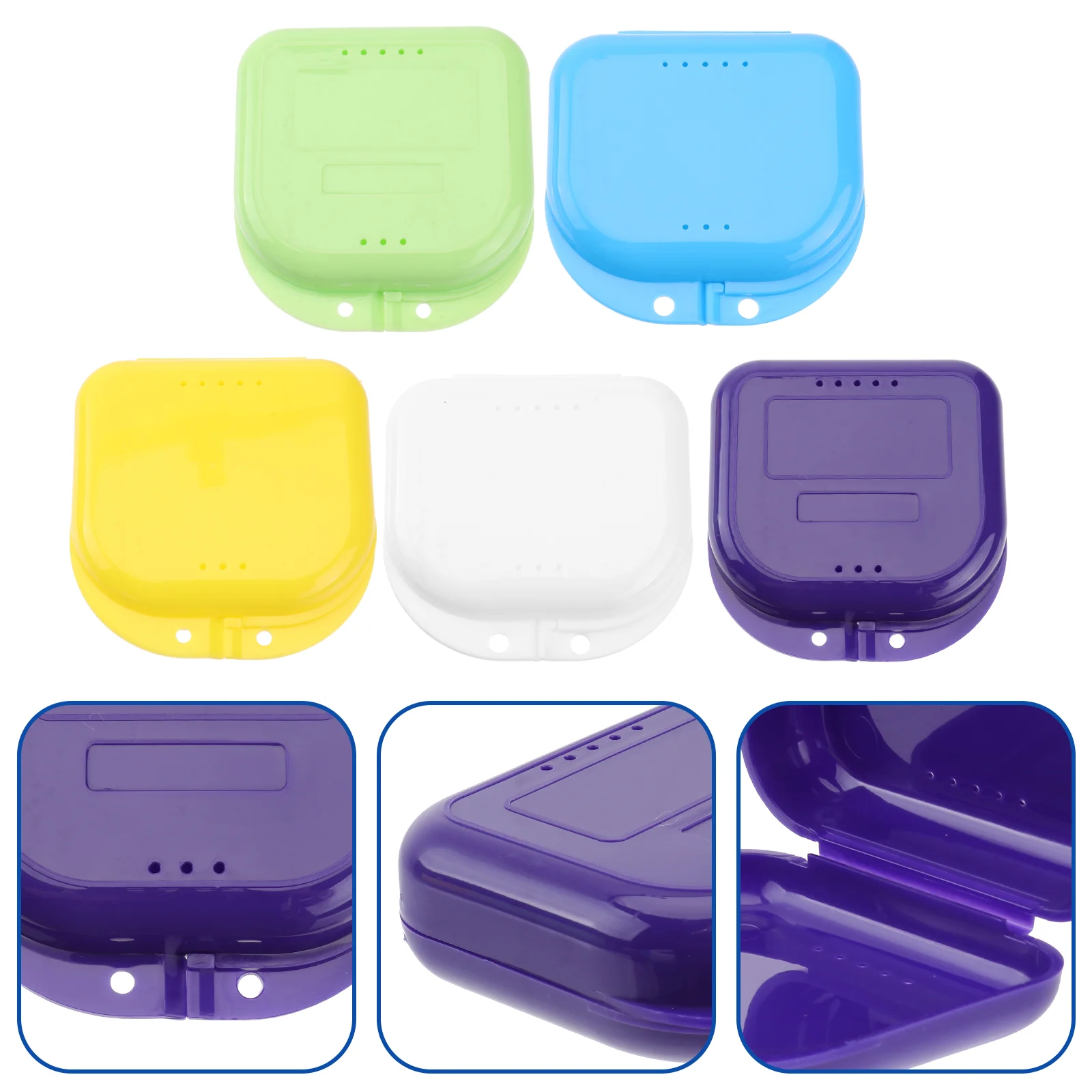 10Pcs Braces Box Retainer Box with Vent Holes Case Retainer Box Denture Brush Denture Holder Traval
10Pcs Braces Box Retainer Box with Vent Holes Case Retainer Box Denture Brush Denture Holder Traval