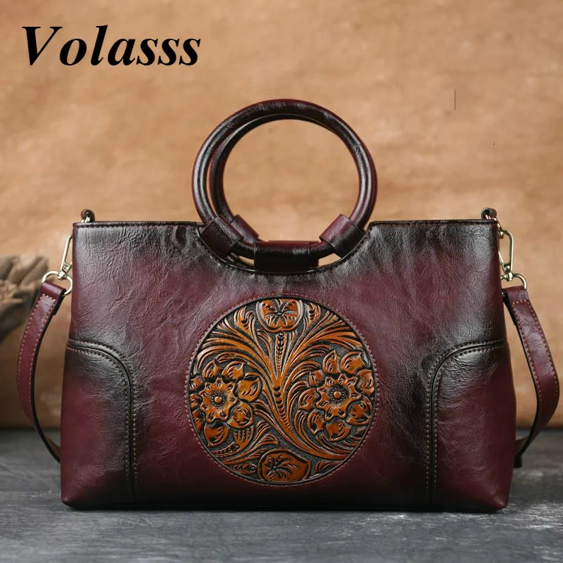 High Quality Leather Women Handbag Ladies Shoulder Bag For Woman Retro Handmade Embossed Female Hand Bags 2023 New Chinese Style
High Quality Leather Women Handbag Ladies Shoulder Bag For Woman Retro Handmade Embossed Female Hand Bags 2023 New Chinese Style