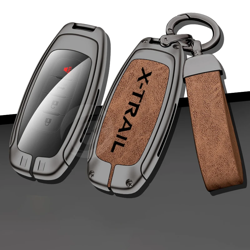 Leather Metal Car Key Cover Case Fob For Nissan X-Trail For T31 T32 Holder Accessories 3/4 Buttons Keychain Keyring
Leather Metal Car Key Cover Case Fob For Nissan X-Trail For T31 T32 Holder Accessories 3/4 Buttons Keychain Keyring