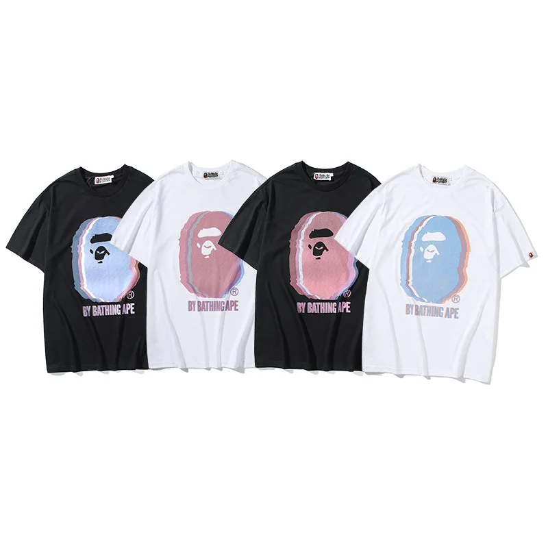 100%cotton Japanese Fashion Brand Bape Ape Man Printed Men's and Women's Cotton Short Sleeved T-shirts
100%cotton Japanese Fashion Brand Bape Ape Man Printed Men's and Women's Cotton Short Sleeved T-shirts