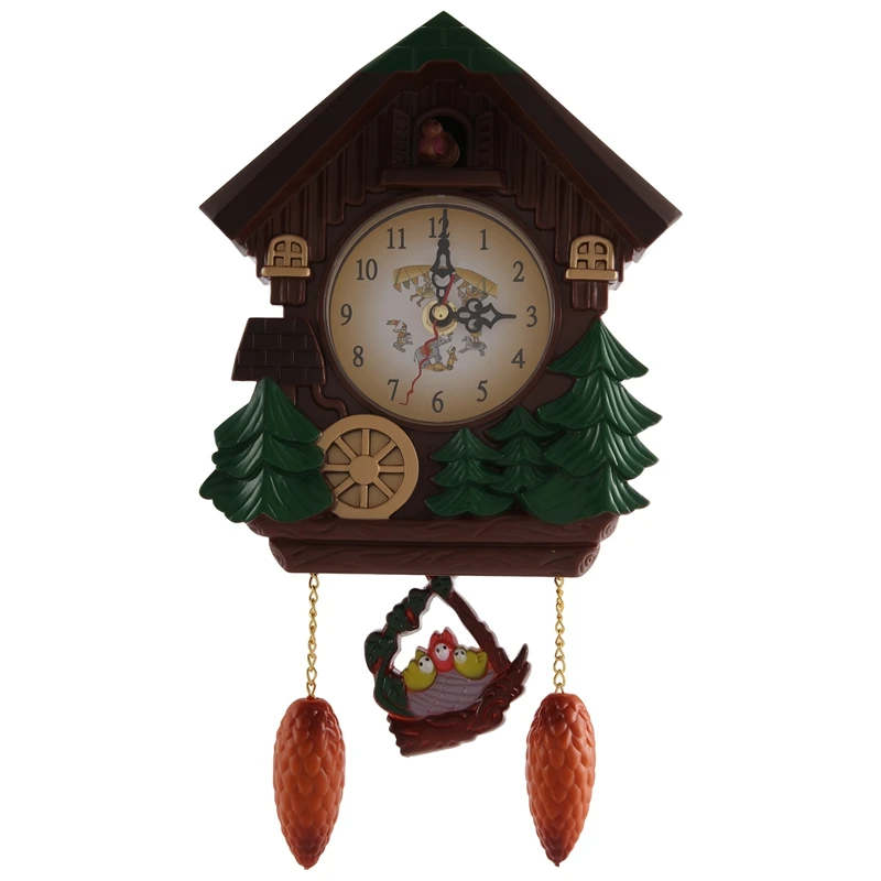 House Shape 8 Inches Wall Clock Cuckoo Clock Vintage Bird Bell Timer Living Room Pendulum Clock Craft Art Clock Home Decor
House Shape 8 Inches Wall Clock Cuckoo Clock Vintage Bird Bell Timer Living Room Pendulum Clock Craft Art Clock Home Decor
