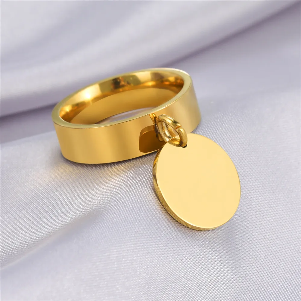 Skyrim Stainless Steel Gold Color Minimalist Ring with Big Round Pendant Finger Rings 2023 Fashion Anniversary Gifts for Women
Skyrim Stainless Steel Gold Color Minimalist Ring with Big Round Pendant Finger Rings 2023 Fashion Anniversary Gifts for Women