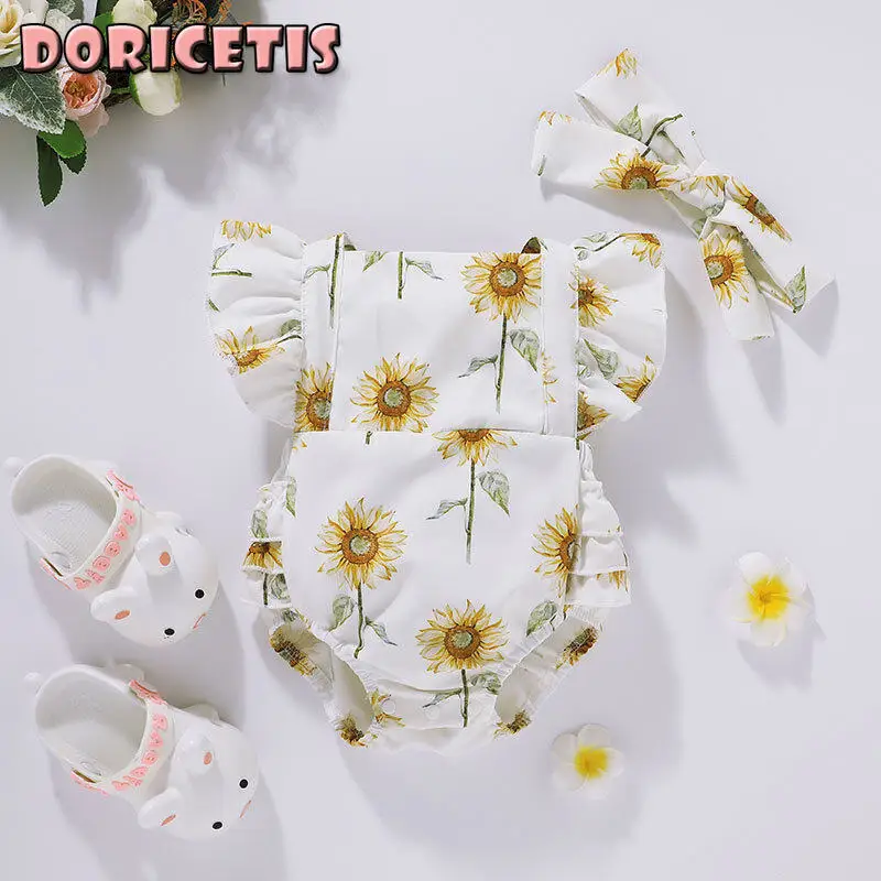Newborn Romper Fashion Sunflower Pattern Print Sleeveless Triangle Jumpsuit Baby Summer Go Out Activity New Thin Section Romper
Newborn Romper Fashion Sunflower Pattern Print Sleeveless Triangle Jumpsuit Baby Summer Go Out Activity New Thin Section Romper