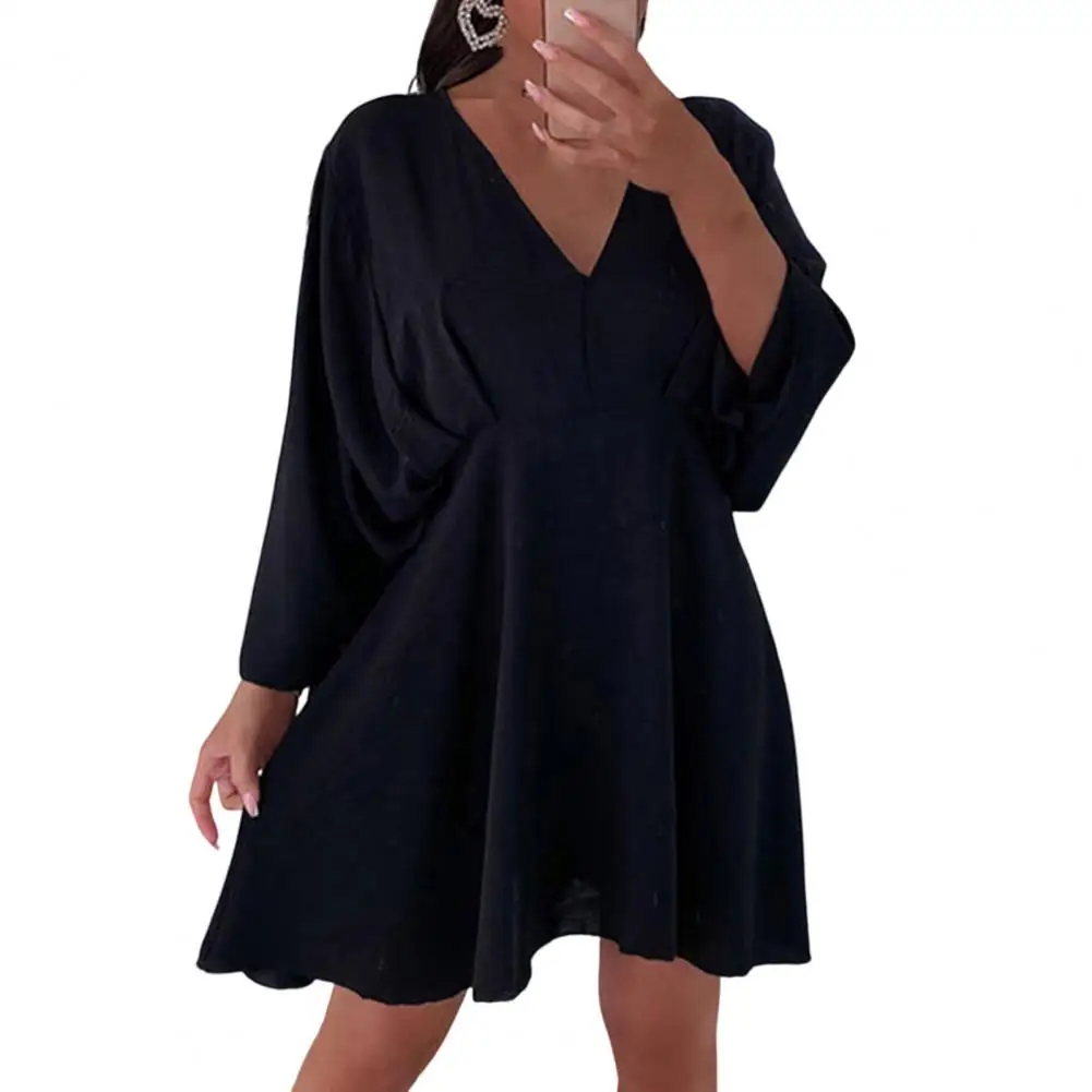 Elegant Dresses for Women 2022 Autumn V Neck Tight High-Waist Irregular Flowy Hem Summer Dress Solid Color Batwing Long Sleeve
Elegant Dresses for Women 2022 Autumn V Neck Tight High-Waist Irregular Flowy Hem Summer Dress Solid Color Batwing Long Sleeve